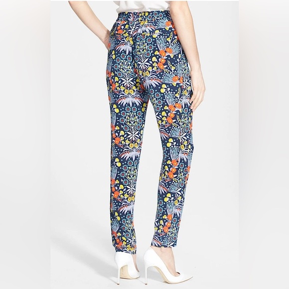 Marc Jacobs 'Maddy Botanical' Print 100% Silk Pants sz 4 - Picture 7 of 12